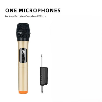 Micro Karaoké Famille | Solo & Duo Or et Noir Seul Microphone karaoké Clic ton jeu