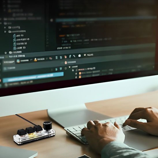 Clavier Macro Compact Programmable – 3 Touches + Molette RGB Claviers & Périphériques Clic ton jeu