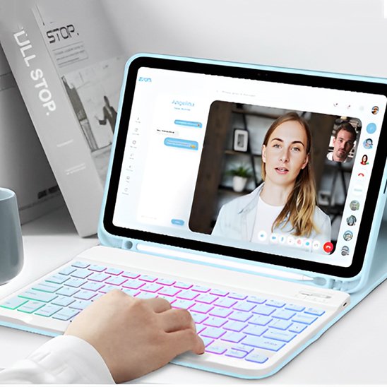 Clavier Bluetooth Compact Rétroéclairé RGB – Touches Silencieuses & Rechargeable Claviers & Périphériques Clic ton jeu