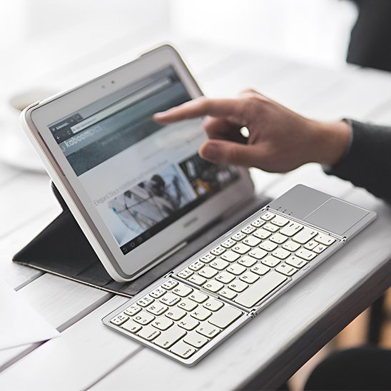 Clavier Pliable Bluetooth Multi-Appareils – Pavé Tactile & Touches Silencieuses Claviers & Périphériques Clic ton jeu