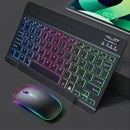 Clavier Bluetooth Compact Rétroéclairé RGB – Touches Silencieuses & Rechargeable Claviers & Périphériques Clic ton jeu