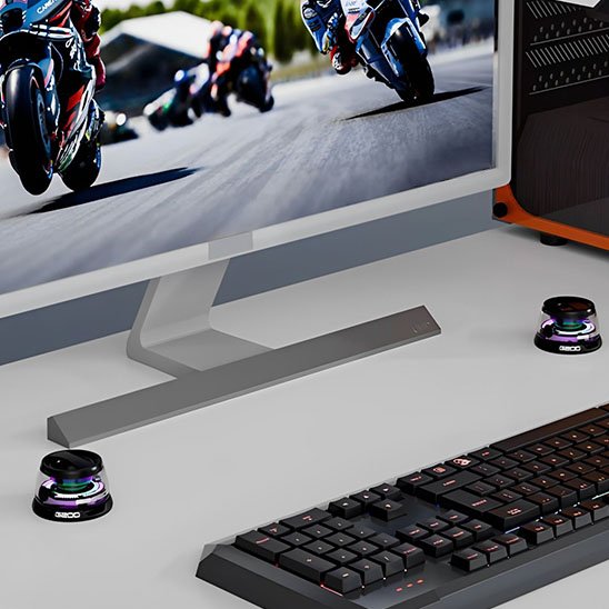 Enceinte Bluetooth | LED RGB Gaming Enceinte Bluetooth Clic ton jeu