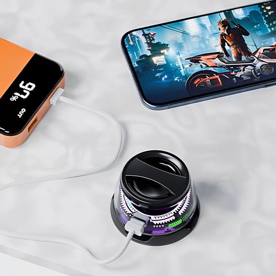 Enceinte Bluetooth | LED RGB Gaming Enceinte Bluetooth Clic ton jeu