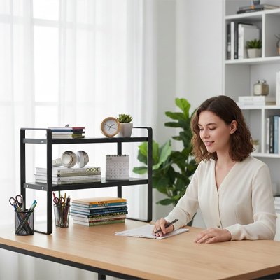 Étagère Bureau Malin | Métal, Bois & Zéro Encombrement Rangement bureau Clic ton jeu