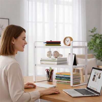 Étagère Bureau Malin | Métal, Bois & Zéro Encombrement Rangement bureau Clic ton jeu