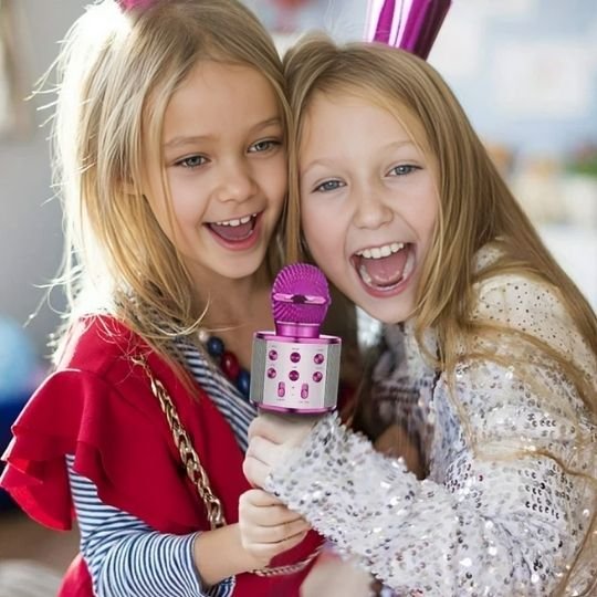 Micro Karaoké Enfant | Effets Vocaux Microphone karaoké Clic ton jeu