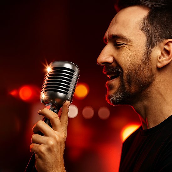 Micro Karaoké | Design Vintage Compact Microphone karaoké Clic ton jeu