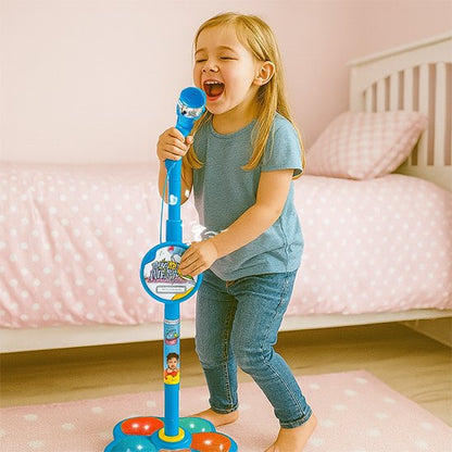 Micro Karaoké Enfant | Sur Pied Bleu Microphone karaoké Clic ton jeu