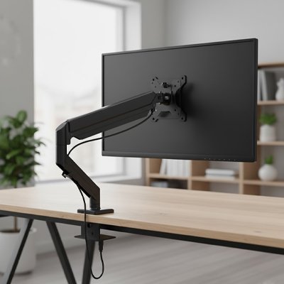 Support ecran PC réglable | ErgoPro Noir Support écran Clic ton jeu