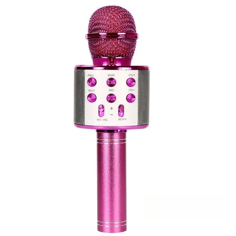 Micro Karaoké Enfant | Effets Vocaux Rose Microphone karaoké Clic ton jeu